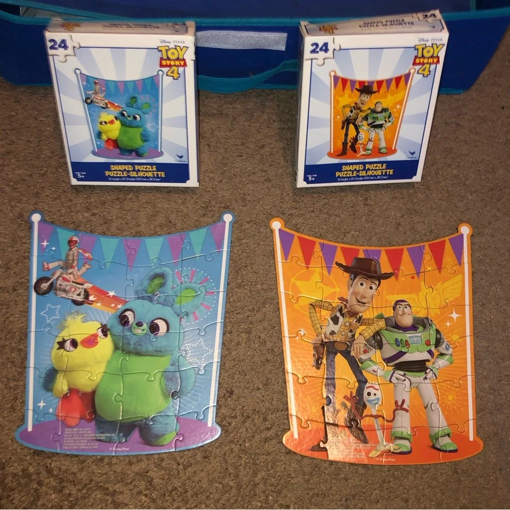 Disney Toy Story 4 Puzzle Lot, Includes 4 puzzles - all pieces included